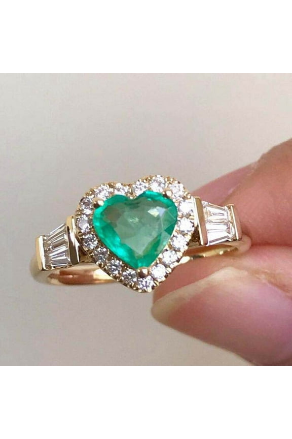 Clearance Skpblutn Rings for Women Gemstone Birthstone Sapphire Statement Engagement Anniversary Promise Her Ring Gifts Valentine's Day Gift for Girlfriend Boyfriend Wife Husband