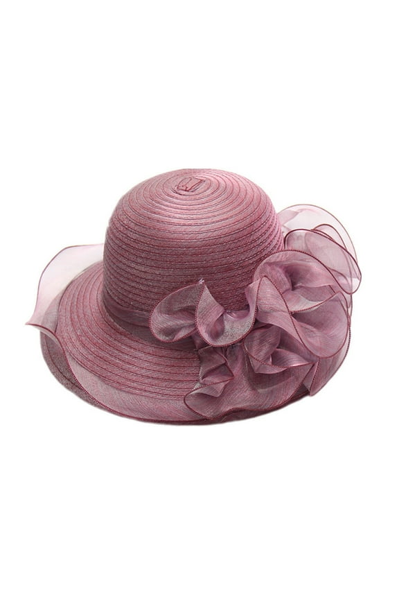 Sun Hat Party Wedding Tea Fascinator Women'Sbridal Baseball Caps Purple