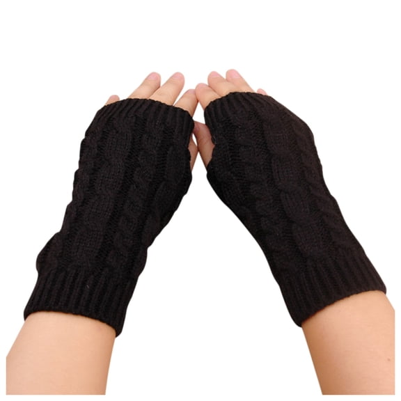 Skpblutn Women'S Glove Stretch Keep Riding With Mobile Phone Winter Knitted Warm Gloves K One Size