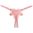 thumbnail image 1 of Clearance Skpblutn Women's Briefs Lace Hollow Out Panties Crochet Lace Up Panty Thongs Underwear Womens Underwear Pink One Size, 1 of 3