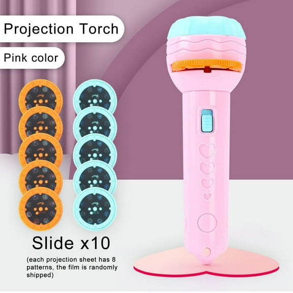 Clearance! Slide Projector Torch Projection Light Small Torches lamp Flashlight Educational Learning Bedtime Night Light for Child,Kids,Infant,Toddler,Children