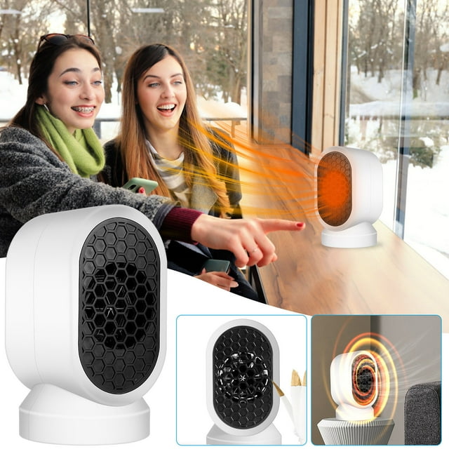Clearance!Small Electric Space Heater, 400W Low Wattage Personal Heater