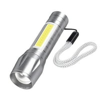 Hvmvliv Small Powerful Flashlight LED Flashlight 1000 Lumenss Super Bright Flashlight Zoomable Rechargeable Flashlight with 3 Modes Powerful Handheld Flashlight Silver