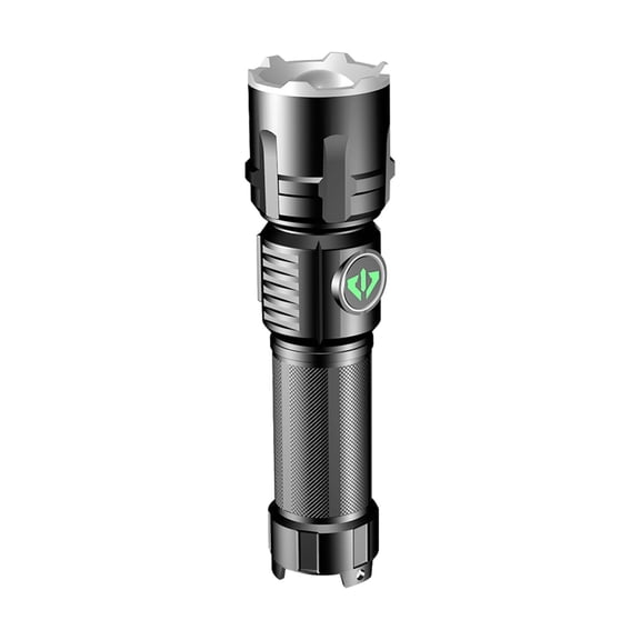 Hvmvliv Small Powerful Flashlight LED Flashlights High Powered Super Bright Flashlight Rechargeable 3 Modes Zoomable Flash Lights for Emergency Outdoor Home Camping Hiking Gift Black