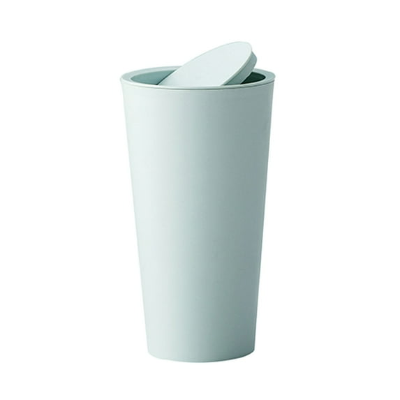 Hvmvliv Small Trash Can Mini Auto Car Garbage Can Automotive Vehicle Rubbish Bins, Flip Type Small Trash Can Cup Holders For Car Green