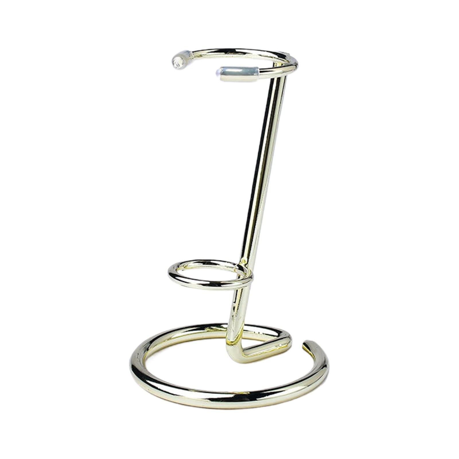 8-Pack Small Crystal Wand Display Stands – Silver Metal Rock Holder For Gemstones, Minerals, Agate