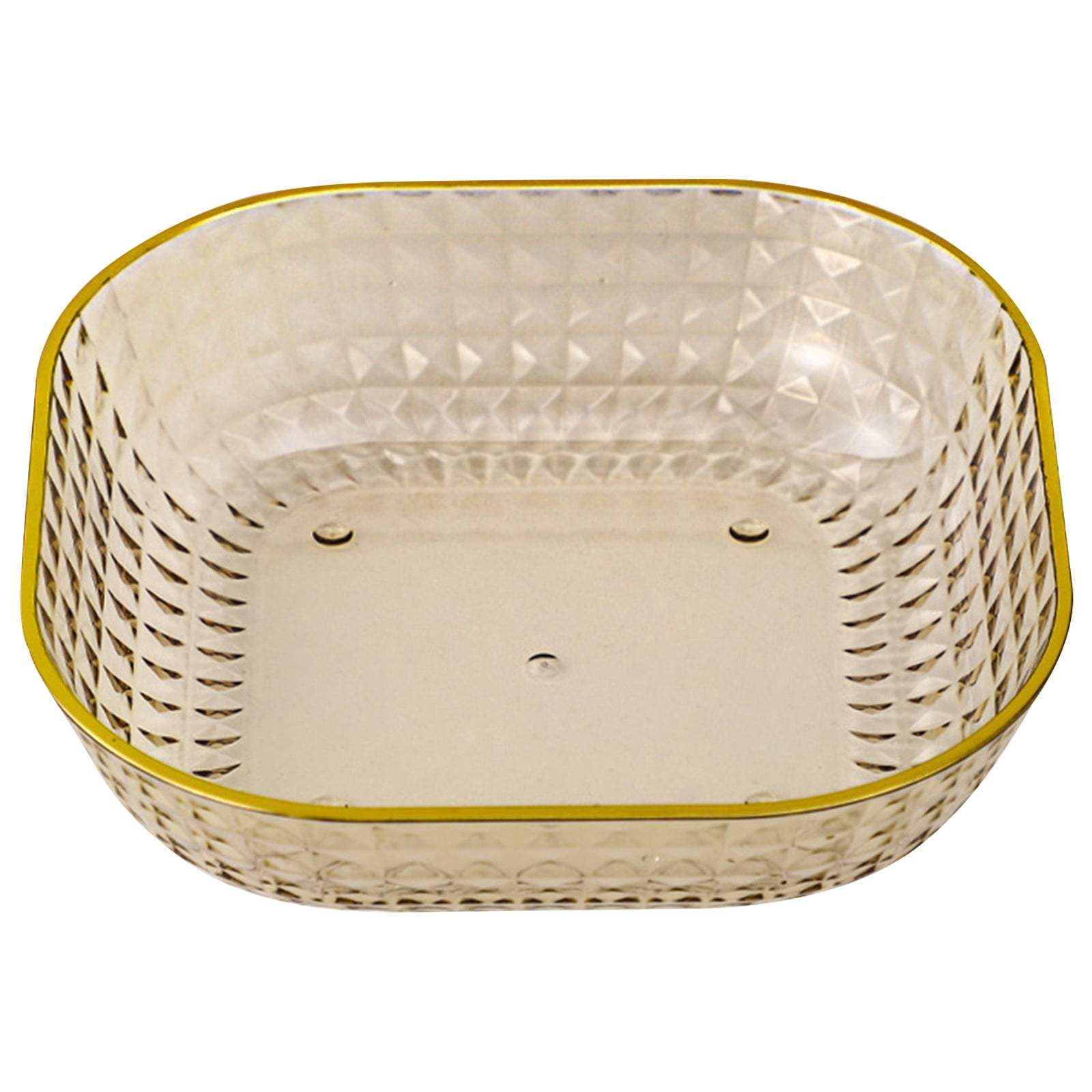 Clearance!Snack Serving Bowl Gold Rim Tray Decorative Plate For Dessert ...