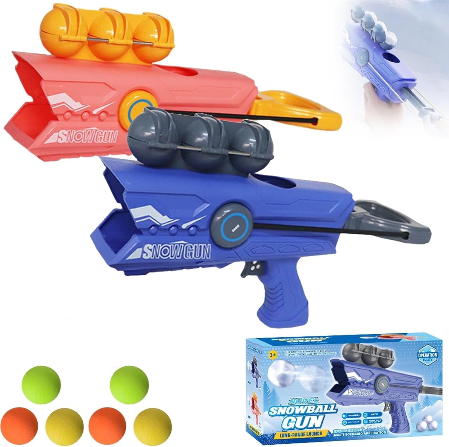 Clearance! Snowball Shooter Snowball Launcher Snow Toys for Kids ...