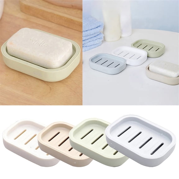 Soap Holder Portable Travel Soap Case Soap Dish With Lid Soap Box With Removable Draining Layer Soap Container for Bathroom Gym Camping Traveling