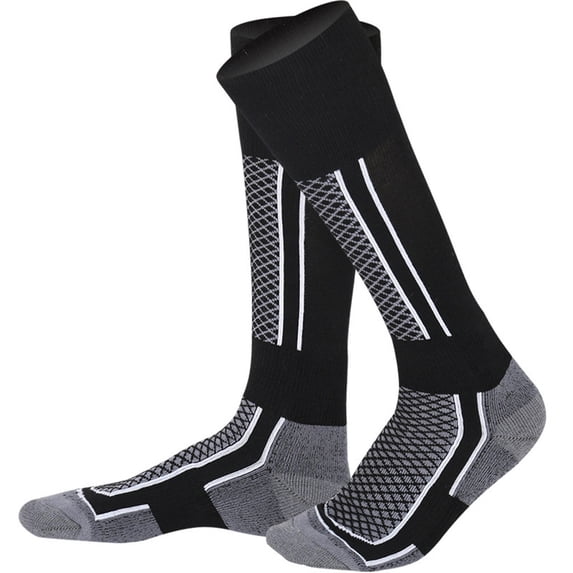 Gray Socks Socks Women/Men/Kids Winter Ski Snow Sports Socks Thermal Long Ski Snow Walking