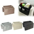 thumbnail image 1 of Sofa Armrest Organizer With Cup Holder Tray Chair Arm Tv Remote Holder for Recliner Couch Armchair Caddy Bedside Storage Pockets Bag for Cellphone Tablet Book Magazines Drinks, 1 of 1