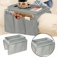 thumbnail image 1 of Clearance! Sofa Armrest Organizer With Cup Holder Tray Chair Arm Tv Remote Holder for Recliner Couch Armchair Caddy Bedside Storage Pockets Bag for Cellphone Tablet Book Magazines Drinks, 1 of 8