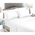 thumbnail image 1 of Clearance Bed Sheet Set Soft 1500 Series Sheet set King, White, 1 of 5