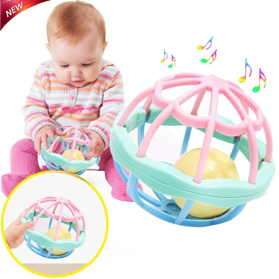 Clearance!Soft Baby Toy Rattles Toy,Soothing Toy for Baby 0-3 3-6 6-12 Months,Help Toddlers Hand-Eye Coordination & Fine Motor Skills,Perfect Gift for Newborn Infant Learning Developmental