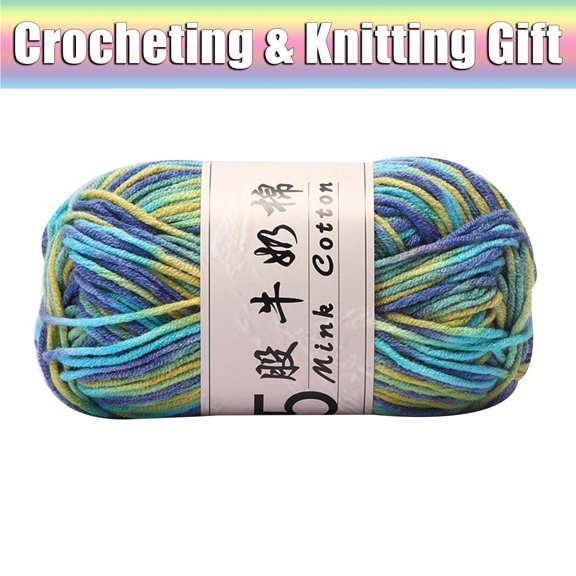 Clearance Soft Cotton Yarn for Crocheting and Knitting,5 Strands Thread Yarn Worsted Weight Yarn Machine Washable for Knitting Hats,Sweater,Scarves,Crafts,Home Decorations,DIY Toys Supplies