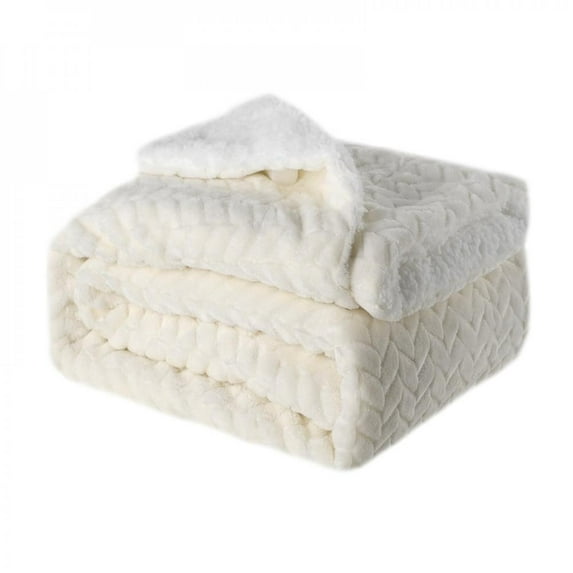Clearance! Soft Warm Coral Fleece Blanket Winter Flannel Blankets For Beds Faux Fur Mink Throw Solid Color Sofa Cover Travel Home Bedspread