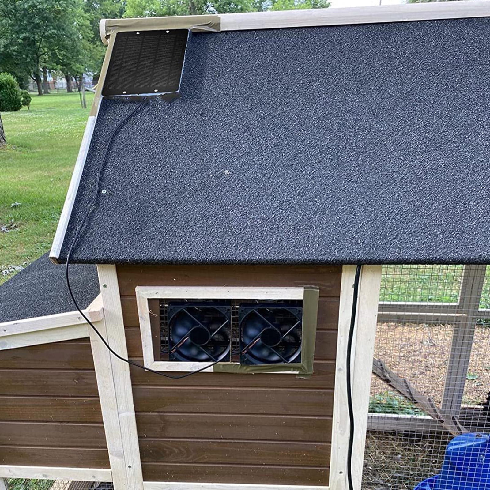 Clearance Solar Exhaust Fans Kit, 10W Panel Powered Fan, Portable