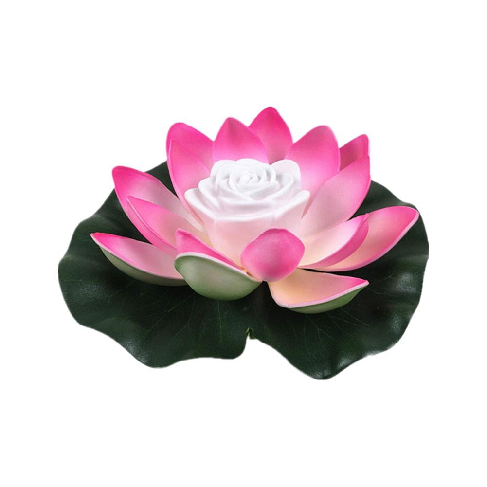 Clearance! Solar Powered LEDLotus Flower Light Floating Fountain HOT