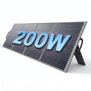 Clearance!SolarPlay 200W Solar Panel with Adjustable Kickstands, Foldable IP65 Waterproof Solar Panel for Outdoor Home Power Backup, RV, Camping, Blackout