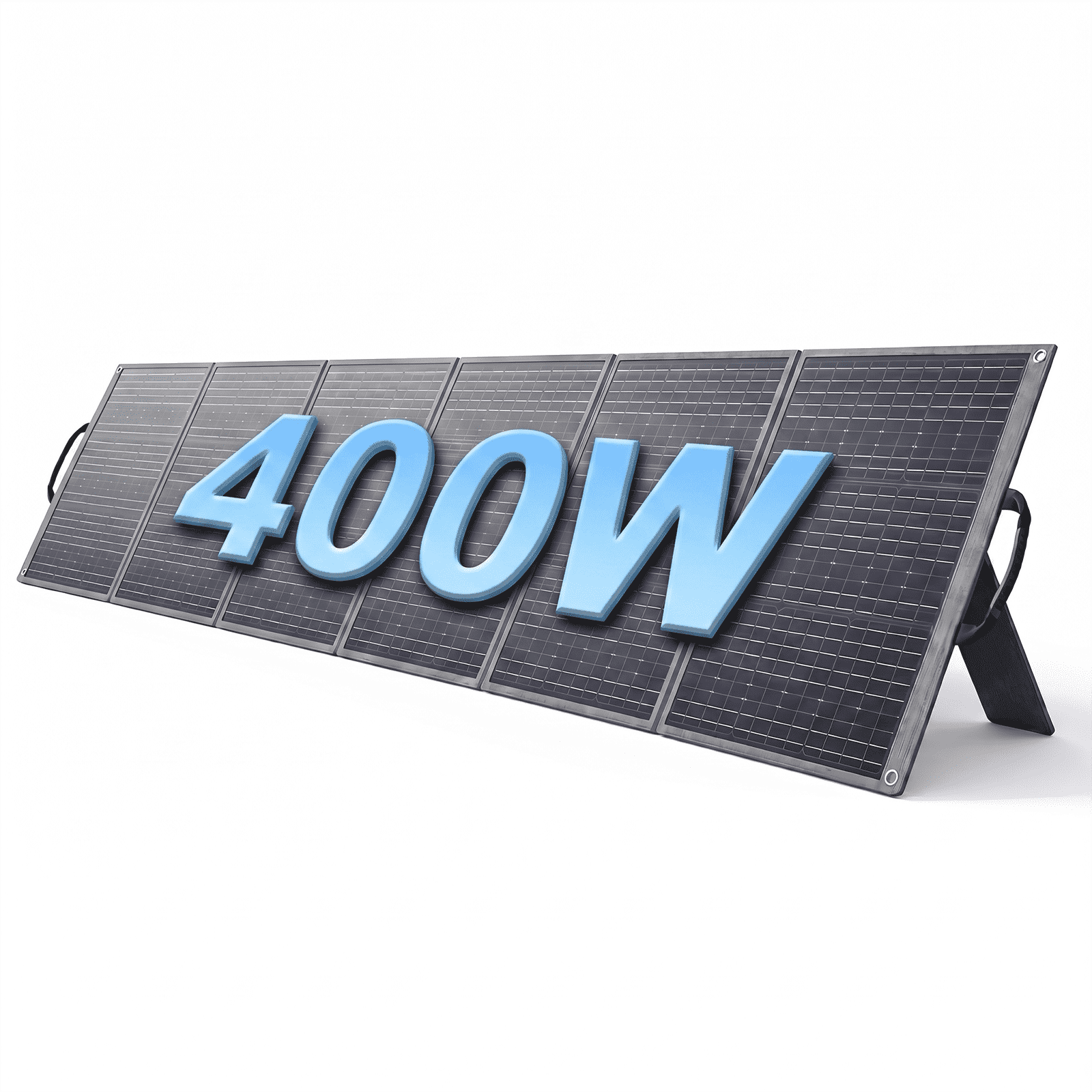 Clearance!SolarPlay 400W Solar Panel with Adjustable Kickstands, Foldable IP65 Waterproof Solar Panel for Outdoor Home Power Backup, RV, Camping, Blackout