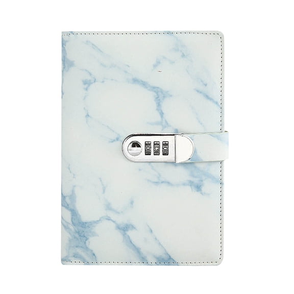 Clearance! Soovim Notebook Notebook Creative Password Lock Journal Pu Leather Combination Lock Diary Digital Password Notebook Locking Journal Diary