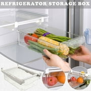 Clearance Space-Saving Refrigerator Hanging Drawer Type Storage Box for Easy Organization and Freshness Preservation of Food and Fruits