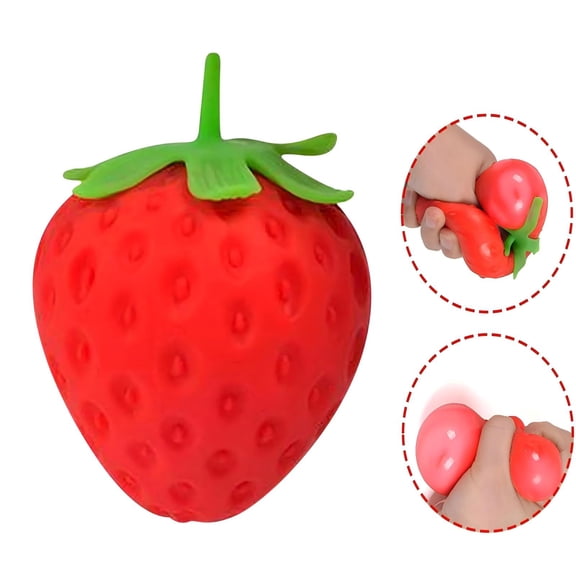 Clearance Specials Under $1 Stress Relief Strawberry Party Favors Super Soft Sensory Strawberry Classroom Birthday Gifts