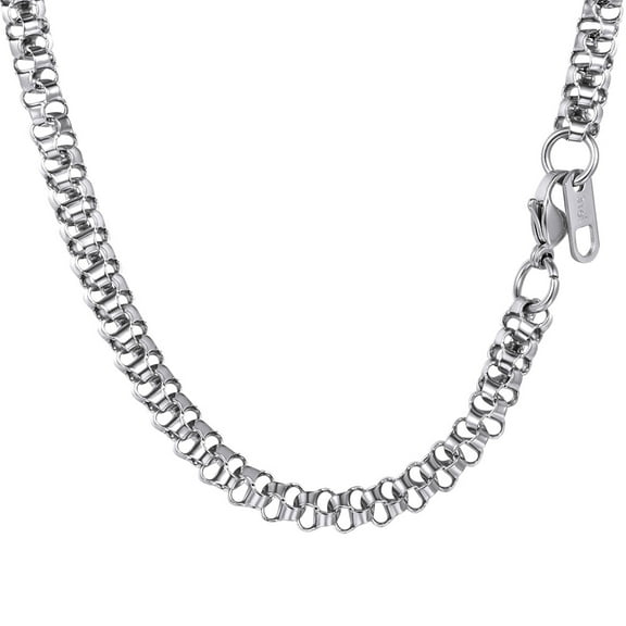 Clearance Stainless Steel Chains Necklaces for Men Hip Hop Jewelry for Women Him Birthday Everyday Christmas Gift,18-30inch