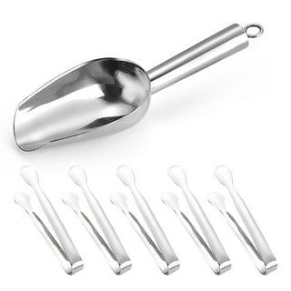 Stainless Steel Scoop Set of 3 (3-5-8 Ounce), E-far Small Metal Scoops for  Candy/Flour/Dry Goods/Sugar/Ice Cube, Heavy Gauge Kitchen Utility for