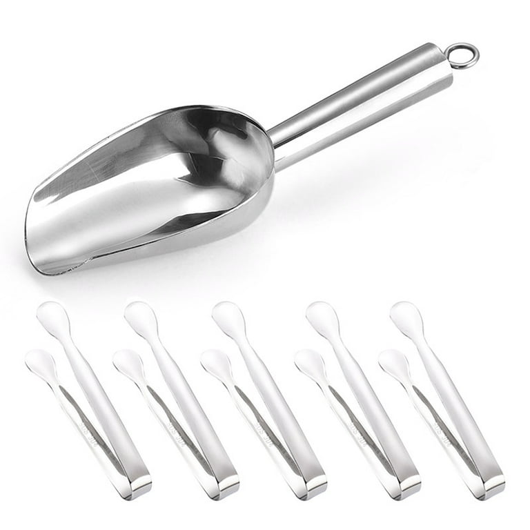 Xeovhv Clearance!stainless Steel Ice Scoop Ice Clip,Ice Scoop for Freezer Stainless Steel Ice Scoop Heavy Duty Small Metal Candy Cream Kitchen Scoop for Home