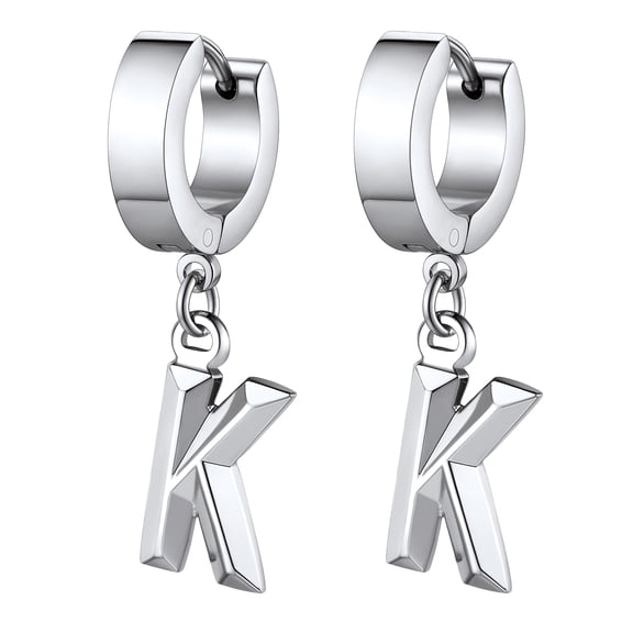 Stainless Steel Earrings for Women Initial K Drop Earrings Birthday Valentines Day Jewelry Gifts for Girlfriend Wife Her
