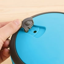 PRYESS - Sky Blue Round Insulated Lunch Box - Single Layer Stainless Steel Food Container - Stainless Steel Round 1 Layer Insulated