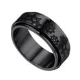 thumbnail image 1 of [Clearance]Stainless Steel Spinner Rings Fidget Ring Stress Relieving Anxiety Hip Pop Band Ring For Men Size 7-14, 1 of 6