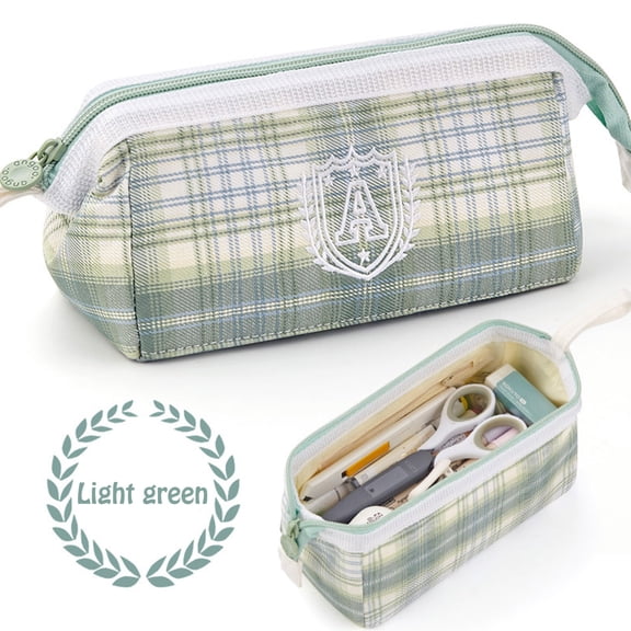 Clearance Stationery Bag under $5,Multi-function Embroidery Pencil Case High Capacity Pen Pouch Stationery Bag