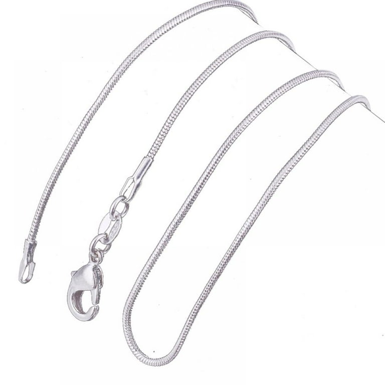 ☆TATIANA☆ Silver 925 Daily Slim Snake Chain Necklace NZ242 ☆TATIANA☆ Silver 925 Daily Slim Snake Chain Necklace NZ242