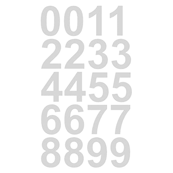 Clearance Stickers under $1,1PC White Reflective Mailbox Numbers Stickers For Outside Address 0 9 Numbers For Houses Adhesive Number Stickers