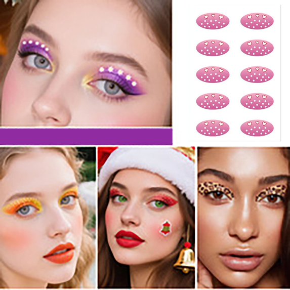 Clearance Stickers under $1,Must Have For Parties! High Gloss Makeup Stickers