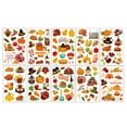 Clearance! Stickers under1 Thanksgiving Stickers 10pcs Turkey Pumpkin