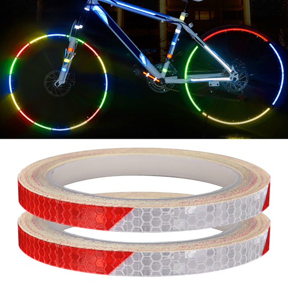 Clearance Stickers under $5,2PC Luminous Equipment Stickers Bicycle Motorcycle Wheel Stickers Bicycle Reflective Stickers
