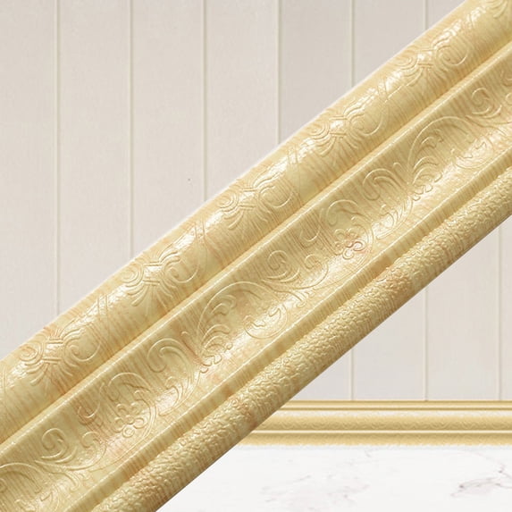 Clearance Stickers under $5,3D Wallpaper Border Peel And Stick Wall Border Foam Borders Removable Self Adhesive Tiles Sticker For Kitchen
