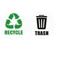thumbnail image 1 of Clearance Stickers under $5,Recyclable Non Recyclable Label Sticker Trash Can Self Adhesive Waterproof Sticker Label Sticker, 1 of 9