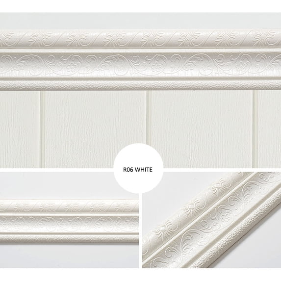 Clearance Stickers under $5,Self-adhesive Three-dimensional Wall Edging Strip Border Waterproof Wall Decor