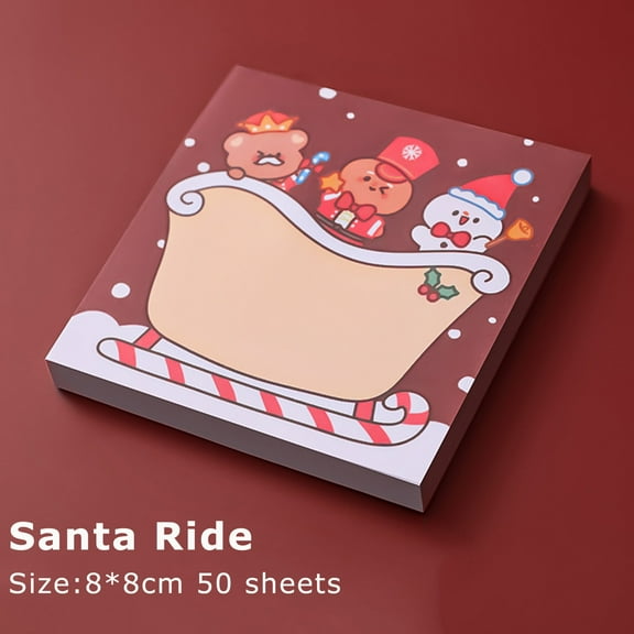 Clearance Sticky Note under $1,50 Pieces Funny Christmas Notepads, Santa Notepads Christmas Sticky Notes Memo Pads For Christmas Holidays Decoration Present