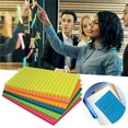 thumbnail image 1 of Clearance Sticky Note under $5 Fluorescent Color Note Pad Colorful Stickable Note Paper Striped Horizontal Line Note Pad, 1 of 7