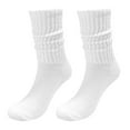 thumbnail image 1 of 2025 Stockings Socks Solid Color Crew Socks Colorful Lightweight Cotton Socks, 1 of 4