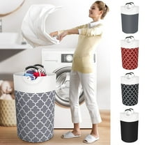 Clearance Storage 82L Laundry Basket, ZKCCNUK Large Laundry Hamper With Long Reinforced Handles, Collapsible Freestanding Clothes Hamper, Basket for Bedroom Bathroom Storage Containers for Home GY