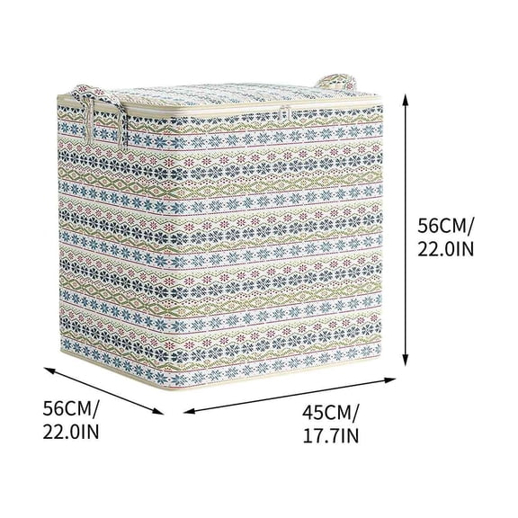 Clearance Storage Bag With Large Capacity, Zipper Closure, Ningbo Dustproof, Cotton And Linen Handle, Bedroom Quilt, Clothing Storage And Packaging