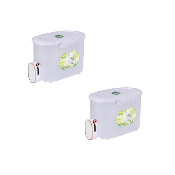 Clearance Storage Containers under $20 Drinks Dispenser 5L Fridge Beverage Drink Dispenser Refrigerator Cold Kettle With Tap Beverage Dispenser Jug Fridge Jug Drinks Chiller Drinks Dispenser Wit