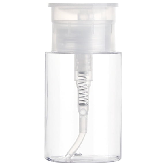 Clearance Storage Containers under $1,Push Down Empty Lockable Dispenser Bottle For Alcohol Nail Polish Remover & Makeup Remover