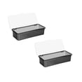 thumbnail image 1 of Clearance Storage Containers under $7 Flatware Plastic Trays With Lid Cutlery Organizer Silverware Countertop Storage Containers Boxes, 1 of 7